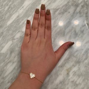 Kendra Scott Ari Heart Gold Chain Bracelet